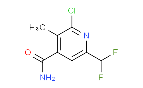 2-Chloro-6-(difluoromethyl)-3-methylpyridine-4-carboxamide