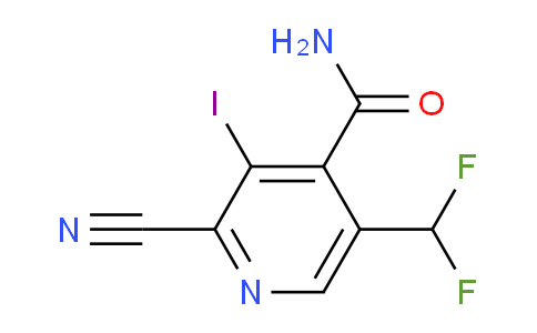 2-Cyano-5-(difluoromethyl)-3-iodopyridine-4-carboxamide