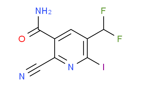 2-Cyano-5-(difluoromethyl)-6-iodopyridine-3-carboxamide