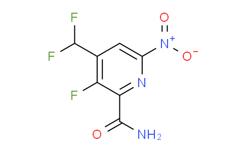 4-(Difluoromethyl)-3-fluoro-6-nitropyridine-2-carboxamide