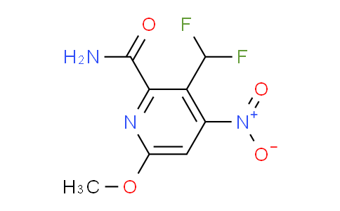 3-(Difluoromethyl)-6-methoxy-4-nitropyridine-2-carboxamide