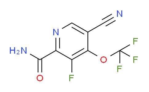 5-Cyano-3-fluoro-4-(trifluoromethoxy)pyridine-2-carboxamide