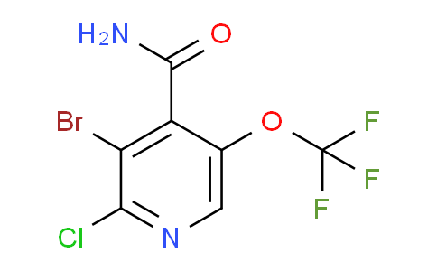 3-Bromo-2-chloro-5-(trifluoromethoxy)pyridine-4-carboxamide