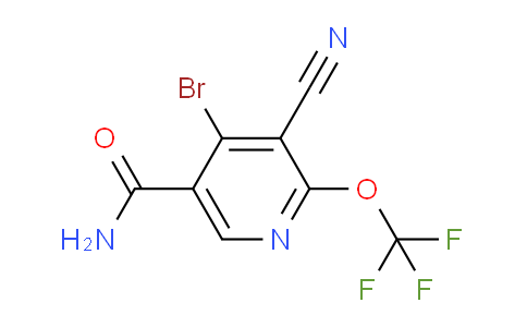 4-Bromo-3-cyano-2-(trifluoromethoxy)pyridine-5-carboxamide