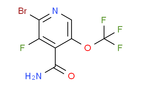 2-Bromo-3-fluoro-5-(trifluoromethoxy)pyridine-4-carboxamide