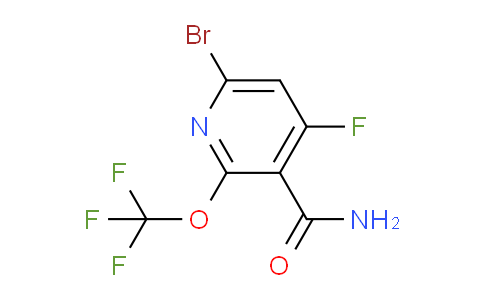 6-Bromo-4-fluoro-2-(trifluoromethoxy)pyridine-3-carboxamide