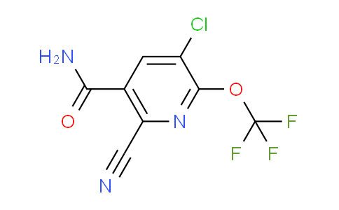 3-Chloro-6-cyano-2-(trifluoromethoxy)pyridine-5-carboxamide