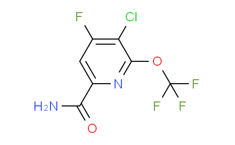 3-Chloro-4-fluoro-2-(trifluoromethoxy)pyridine-6-carboxamide