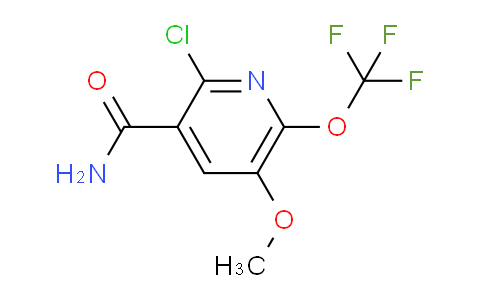 2-Chloro-5-methoxy-6-(trifluoromethoxy)pyridine-3-carboxamide