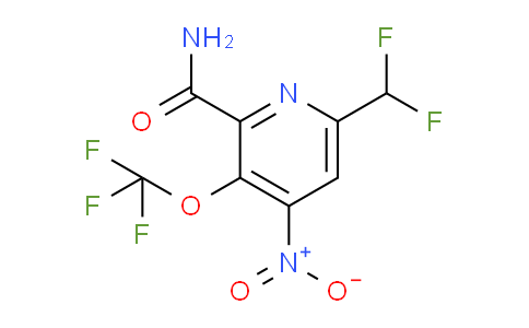 6-(Difluoromethyl)-4-nitro-3-(trifluoromethoxy)pyridine-2-carboxamide