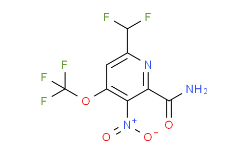 6-(Difluoromethyl)-3-nitro-4-(trifluoromethoxy)pyridine-2-carboxamide