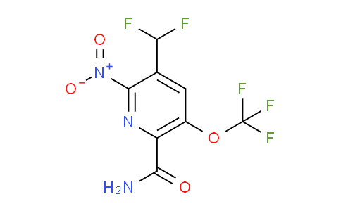 3-(Difluoromethyl)-2-nitro-5-(trifluoromethoxy)pyridine-6-carboxamide