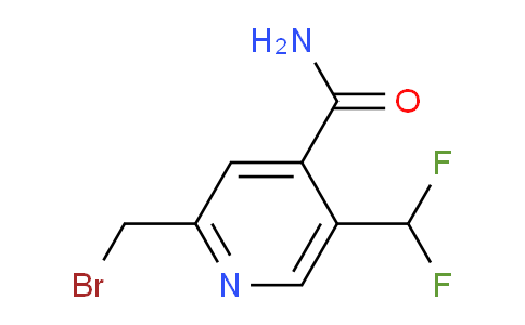 2-(Bromomethyl)-5-(difluoromethyl)pyridine-4-carboxamide