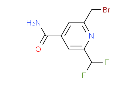 2-(Bromomethyl)-6-(difluoromethyl)pyridine-4-carboxamide