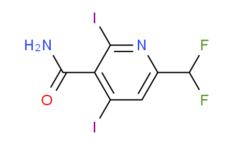 AM92475 | 1806826-56-1 | 6-(Difluoromethyl)-2,4-diiodopyridine-3-carboxamide
