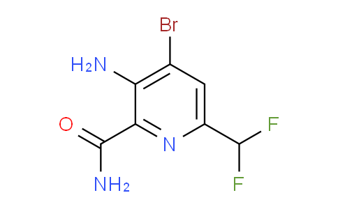 3-Amino-4-bromo-6-(difluoromethyl)pyridine-2-carboxamide