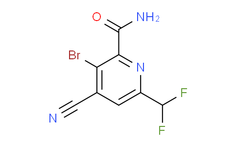 AM92523 | 1806057-99-7 | 3-Bromo-4-cyano-6-(difluoromethyl)pyridine-2-carboxamide