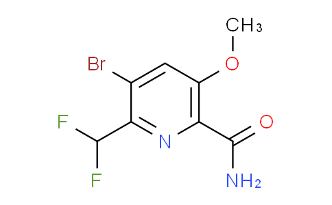 3-Bromo-2-(difluoromethyl)-5-methoxypyridine-6-carboxamide