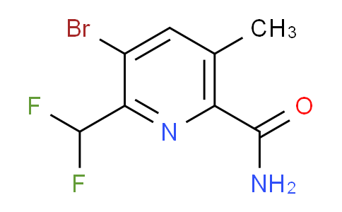3-Bromo-2-(difluoromethyl)-5-methylpyridine-6-carboxamide