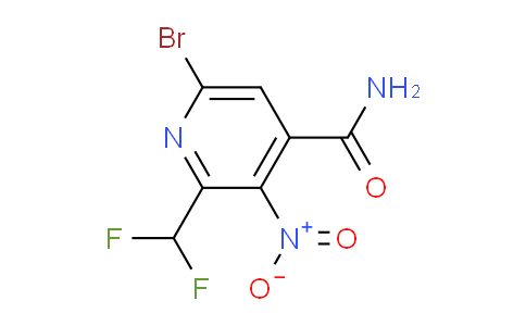 6-Bromo-2-(difluoromethyl)-3-nitropyridine-4-carboxamide