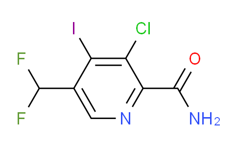3-Chloro-5-(difluoromethyl)-4-iodopyridine-2-carboxamide