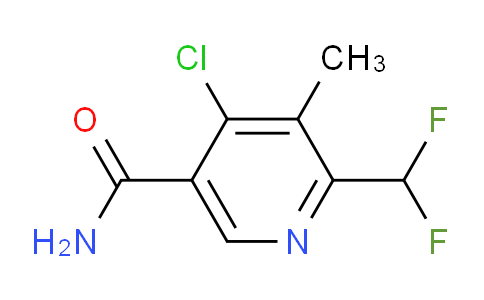 4-Chloro-2-(difluoromethyl)-3-methylpyridine-5-carboxamide