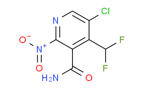 5-Chloro-4-(difluoromethyl)-2-nitropyridine-3-carboxamide