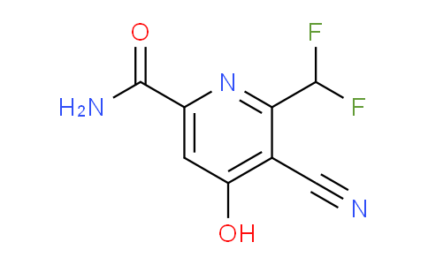 3-Cyano-2-(difluoromethyl)-4-hydroxypyridine-6-carboxamide