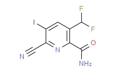 AM92592 | 1806953-22-9 | 2-Cyano-5-(difluoromethyl)-3-iodopyridine-6-carboxamide