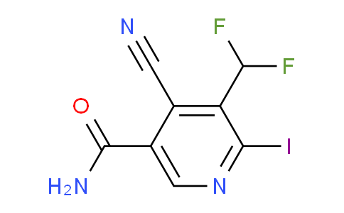 4-Cyano-3-(difluoromethyl)-2-iodopyridine-5-carboxamide