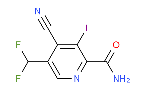 4-Cyano-5-(difluoromethyl)-3-iodopyridine-2-carboxamide