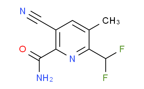 5-Cyano-2-(difluoromethyl)-3-methylpyridine-6-carboxamide