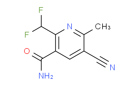3-Cyano-6-(difluoromethyl)-2-methylpyridine-5-carboxamide