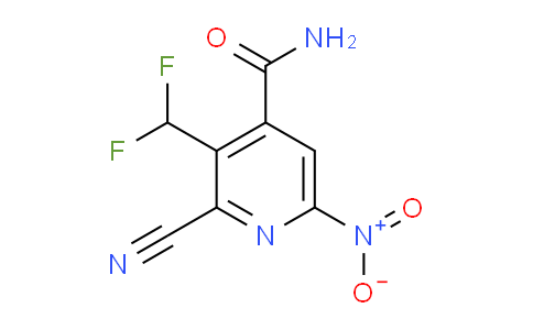 2-Cyano-3-(difluoromethyl)-6-nitropyridine-4-carboxamide