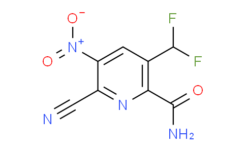 2-Cyano-5-(difluoromethyl)-3-nitropyridine-6-carboxamide