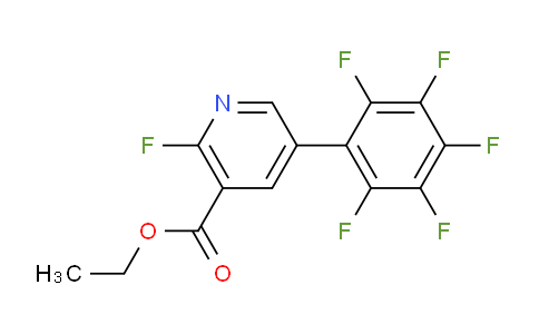 Ethyl 2-fluoro-5-(perfluorophenyl)nicotinate