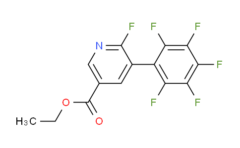 Ethyl 6-fluoro-5-(perfluorophenyl)nicotinate