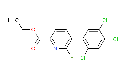 Ethyl 6-fluoro-5-(2,4,5-trichlorophenyl)picolinate