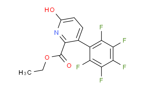 Ethyl 6-hydroxy-3-(perfluorophenyl)picolinate