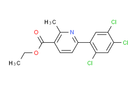 Ethyl 2-methyl-6-(2,4,5-trichlorophenyl)nicotinate
