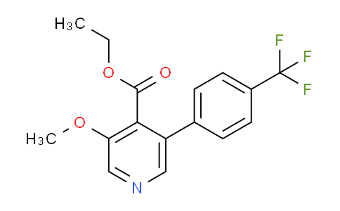 Ethyl 3-methoxy-5-(4-(trifluoromethyl)phenyl)isonicotinate
