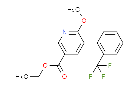 Ethyl 6-methoxy-5-(2-(trifluoromethyl)phenyl)nicotinate