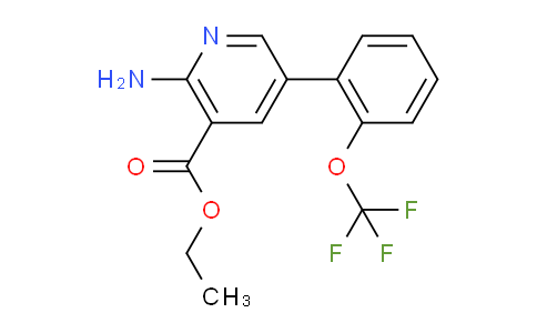 Ethyl 2-amino-5-(2-(trifluoromethoxy)phenyl)nicotinate