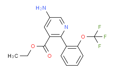 Ethyl 5-amino-2-(2-(trifluoromethoxy)phenyl)nicotinate
