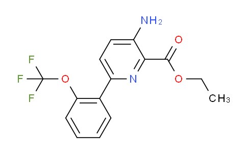 Ethyl 3-amino-6-(2-(trifluoromethoxy)phenyl)picolinate