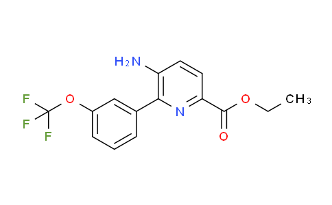 Ethyl 5-amino-6-(3-(trifluoromethoxy)phenyl)picolinate