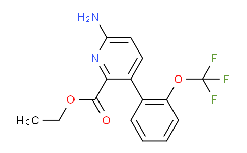 Ethyl 6-amino-3-(2-(trifluoromethoxy)phenyl)picolinate
