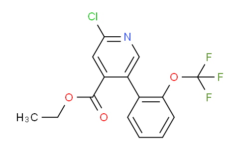Ethyl 2-chloro-5-(2-(trifluoromethoxy)phenyl)isonicotinate