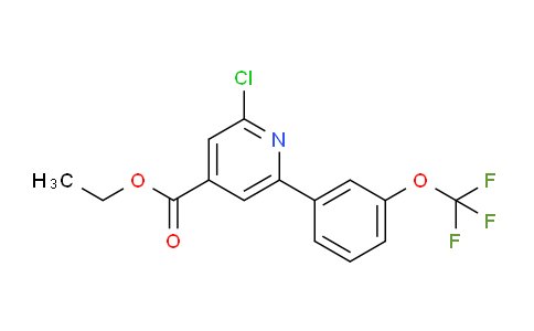 Ethyl 2-chloro-6-(3-(trifluoromethoxy)phenyl)isonicotinate