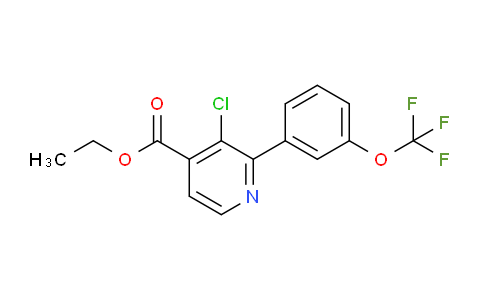 Ethyl 3-chloro-2-(3-(trifluoromethoxy)phenyl)isonicotinate